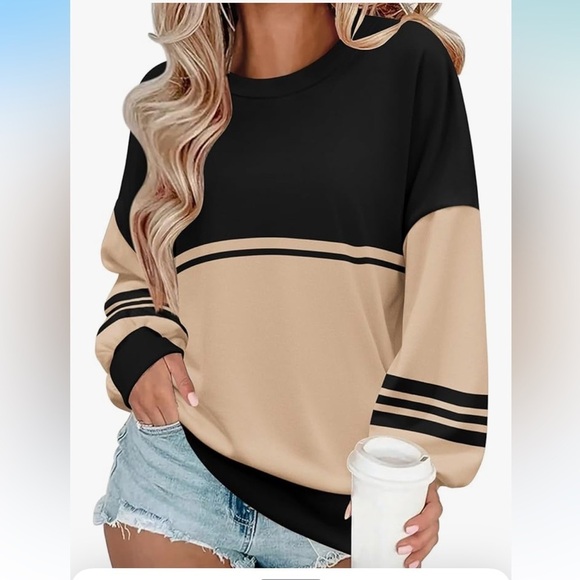 zeagoo Tops - NWT Zeagoo Crewneck Sweatshirts Pullover Tops Long Sleeve Shirts Loose Fit Tops